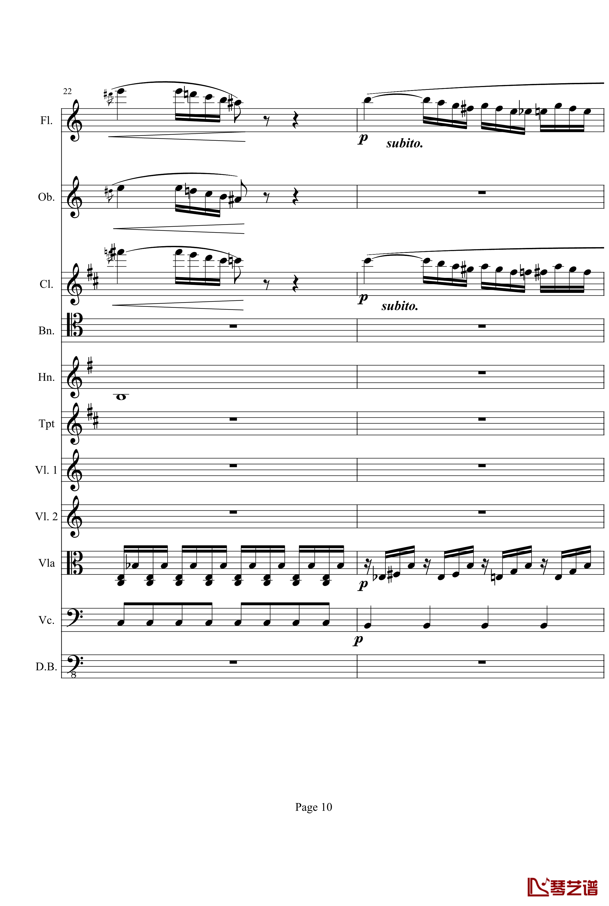 奏鸣曲之交响钢琴谱-第21首-Ⅰ-贝多芬-beethoven10