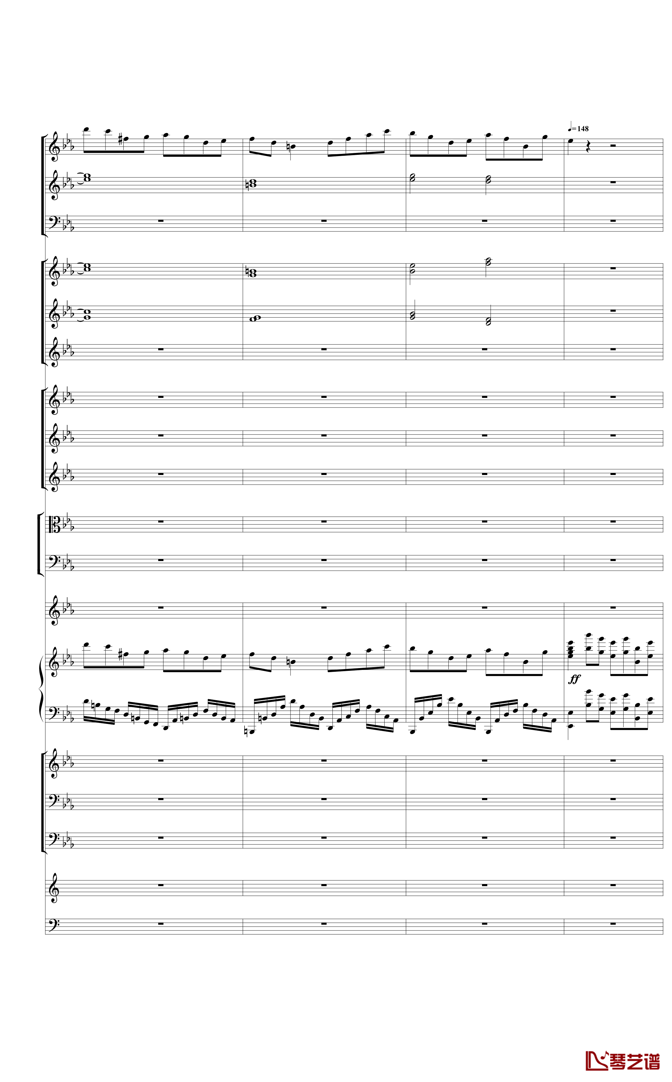 Piano Concerto No.3 in E Flat minor,I钢琴谱-热情而辉煌21