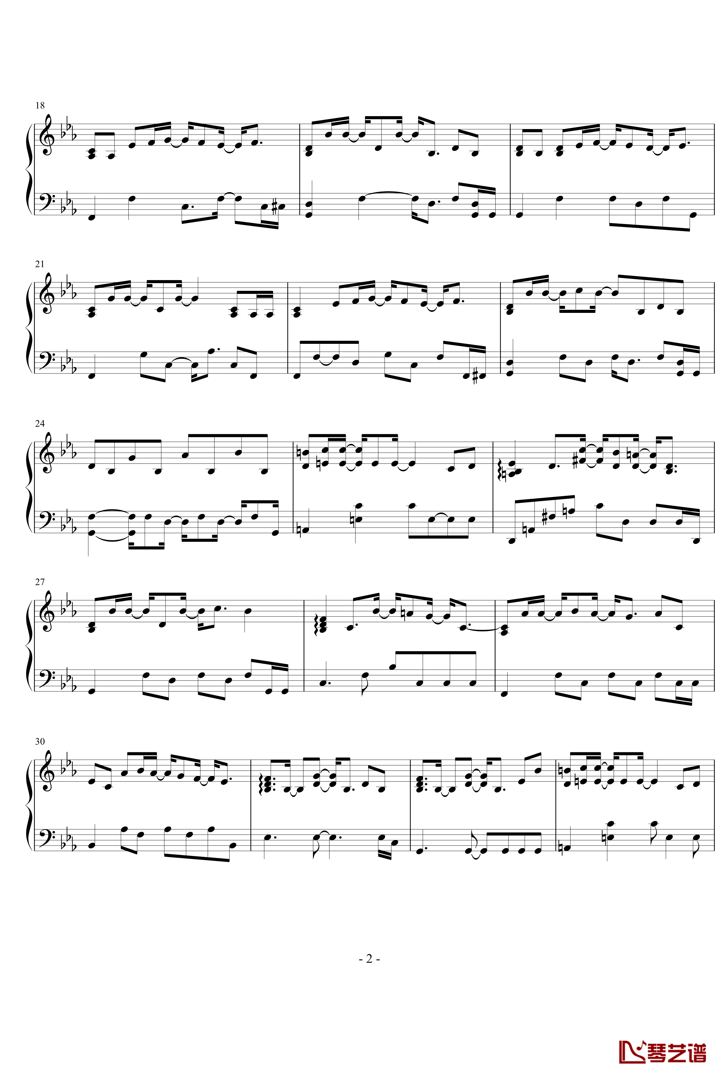 White Shadow钢琴谱-Yiruma2
