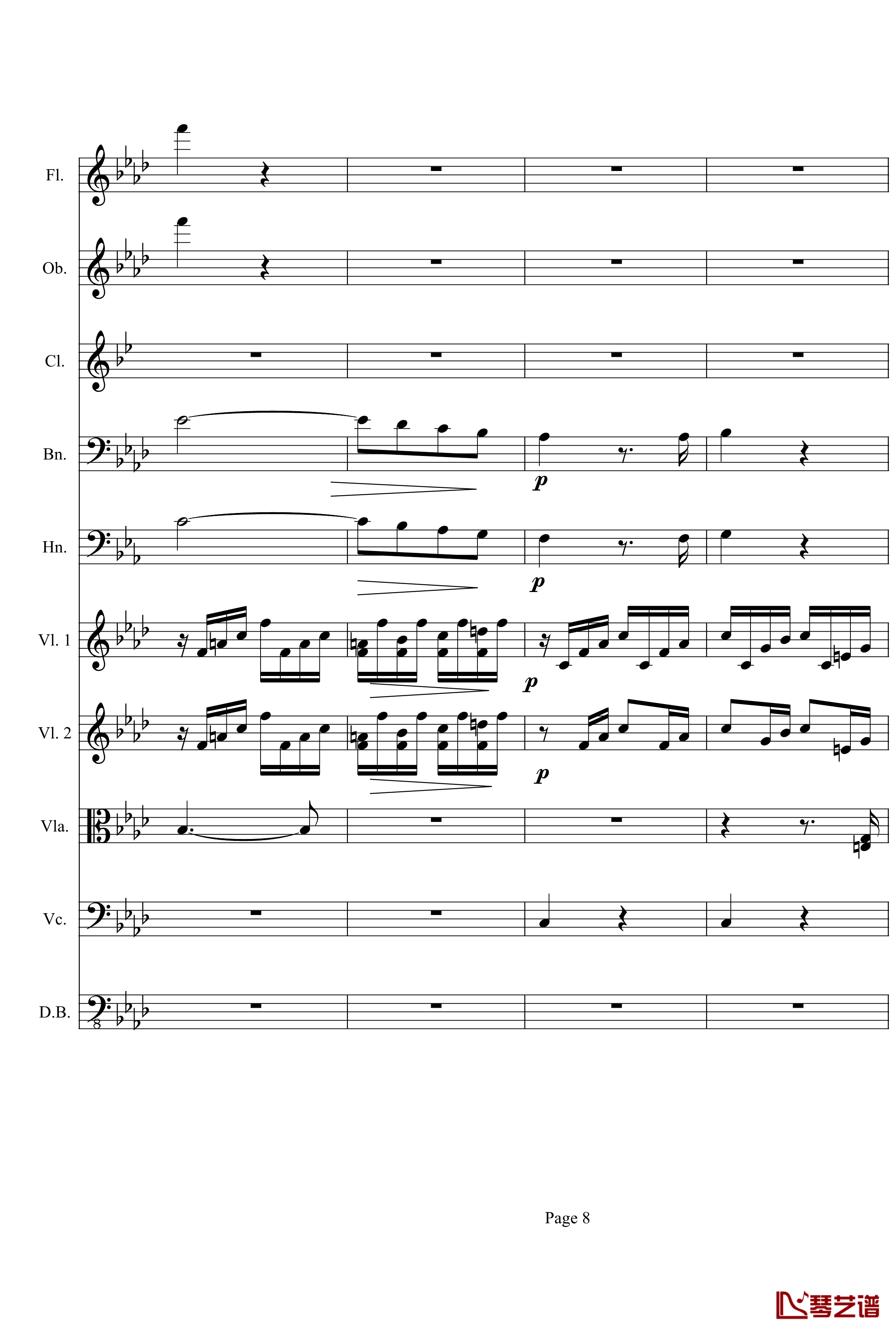 奏鸣曲之交响第23首Ⅲ钢琴谱--贝多芬-beethoven8