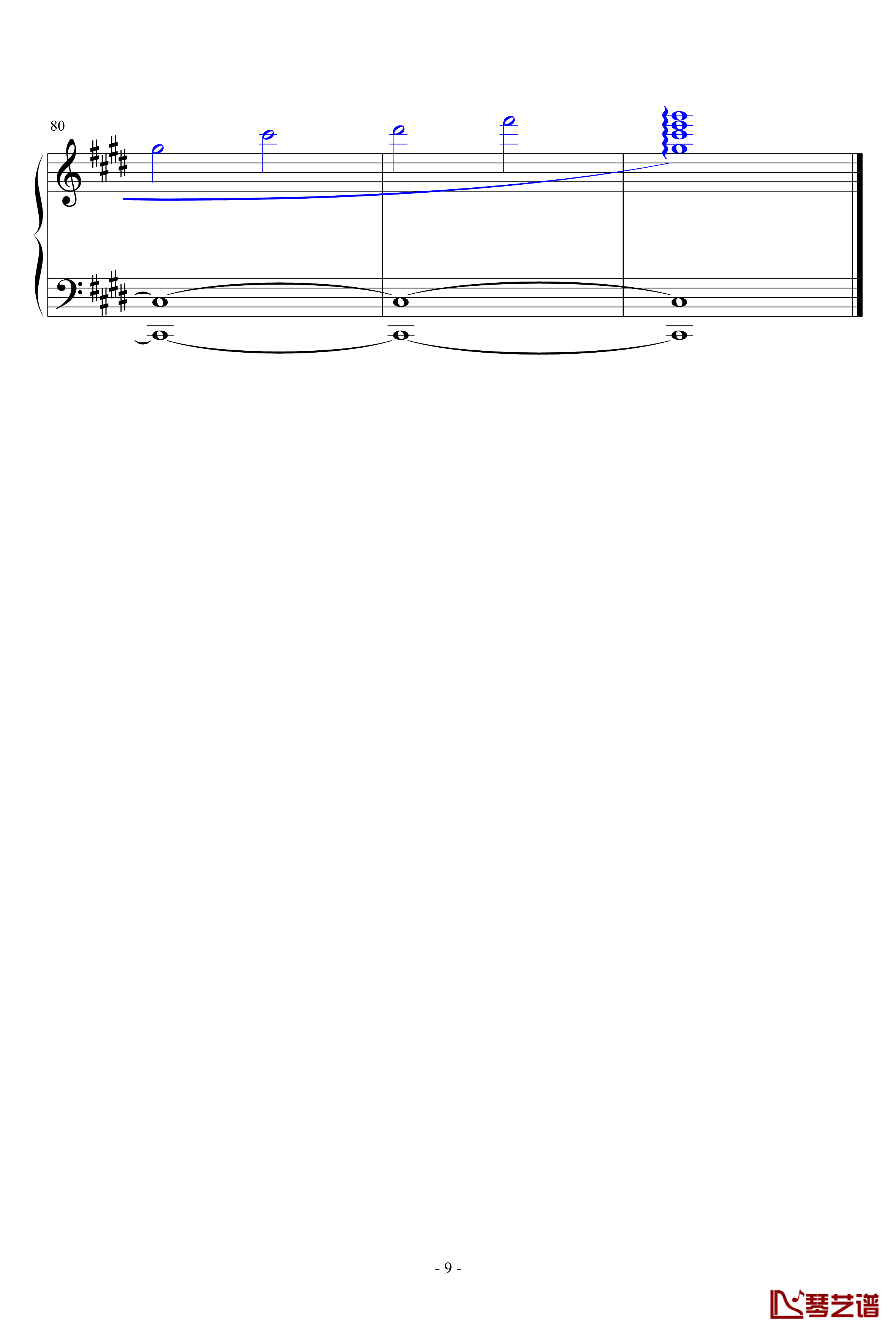 Parousia钢琴谱-Cytus第四章-Deemo-游戏歌曲9
