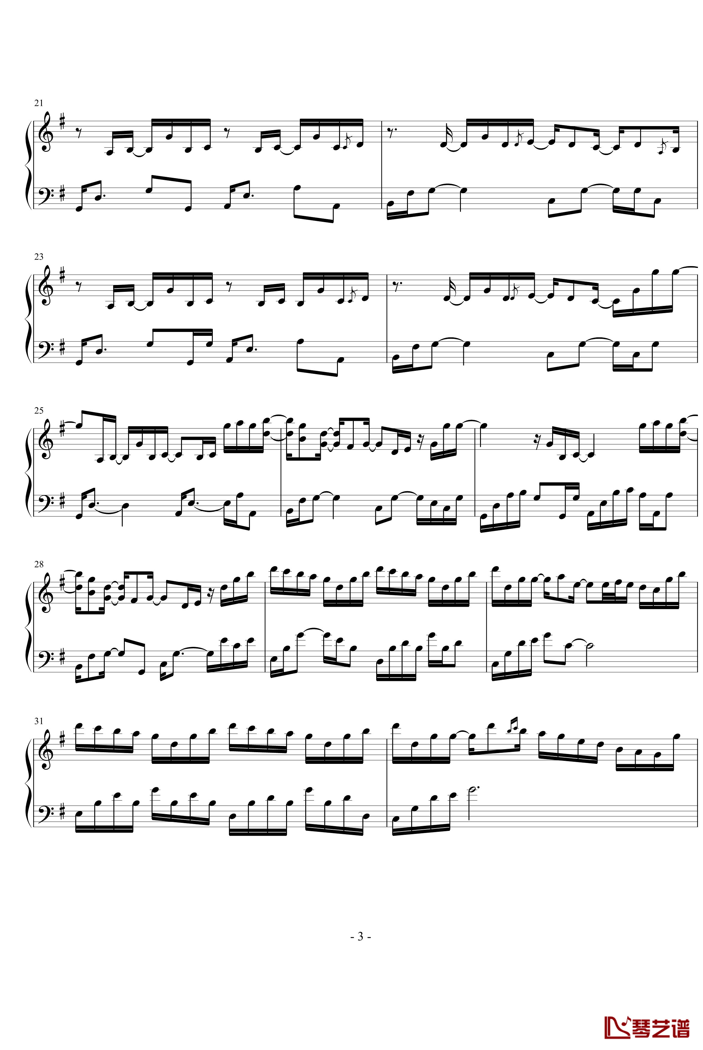 It's your day钢琴谱-Yiruma3