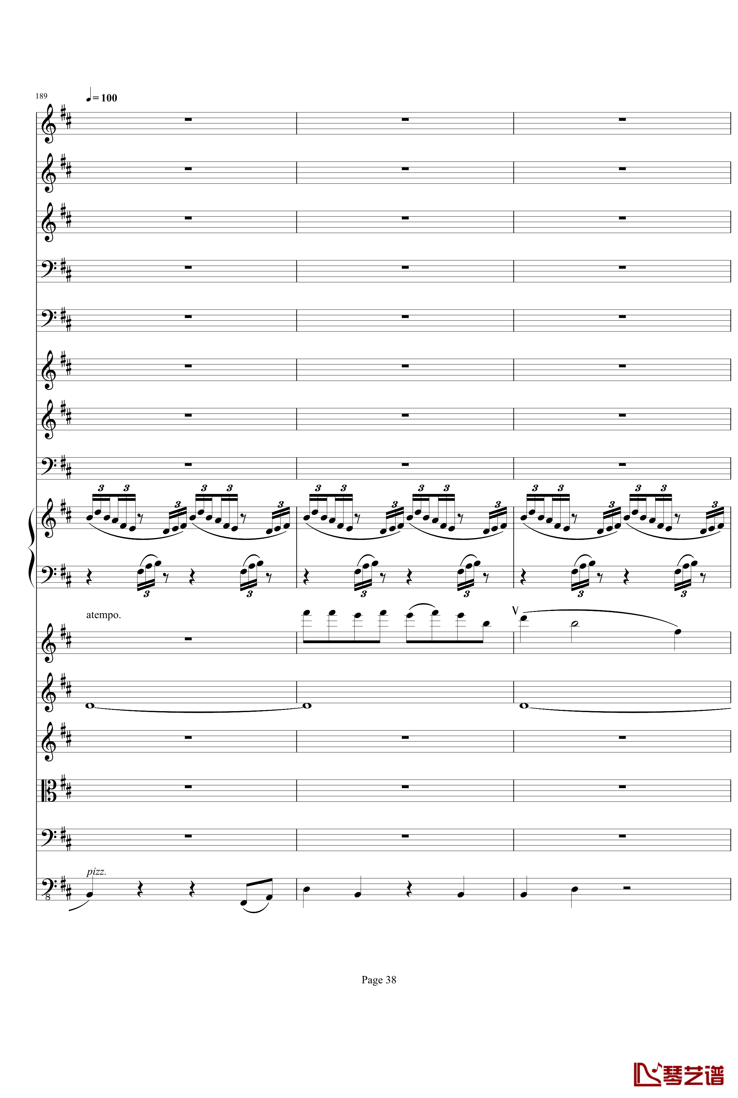 b小调小提琴协奏曲第三乐章钢琴谱-总谱-项道荣38