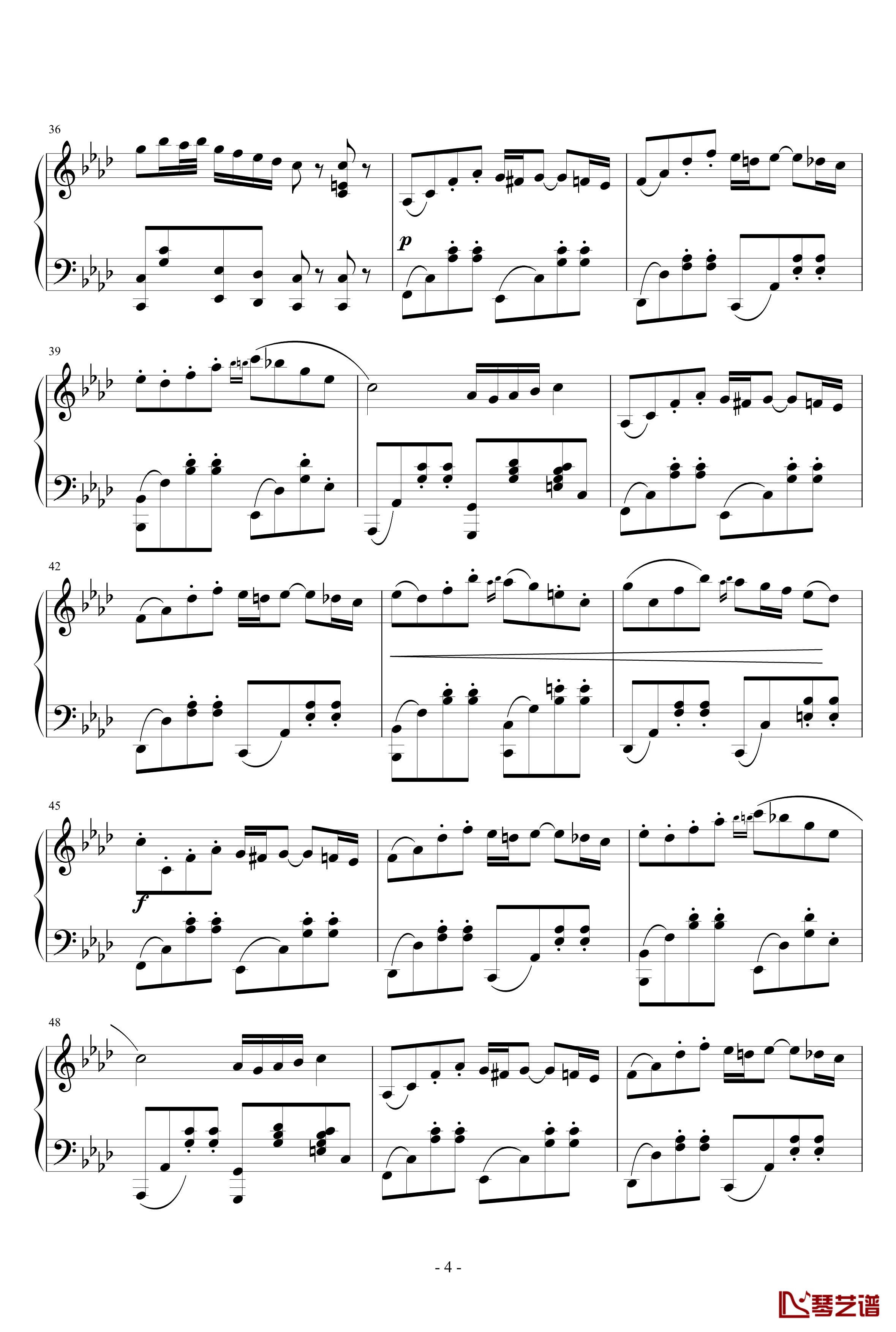 Piano ArrangementQuo Vadis钢琴谱-君往何处-M2U4
