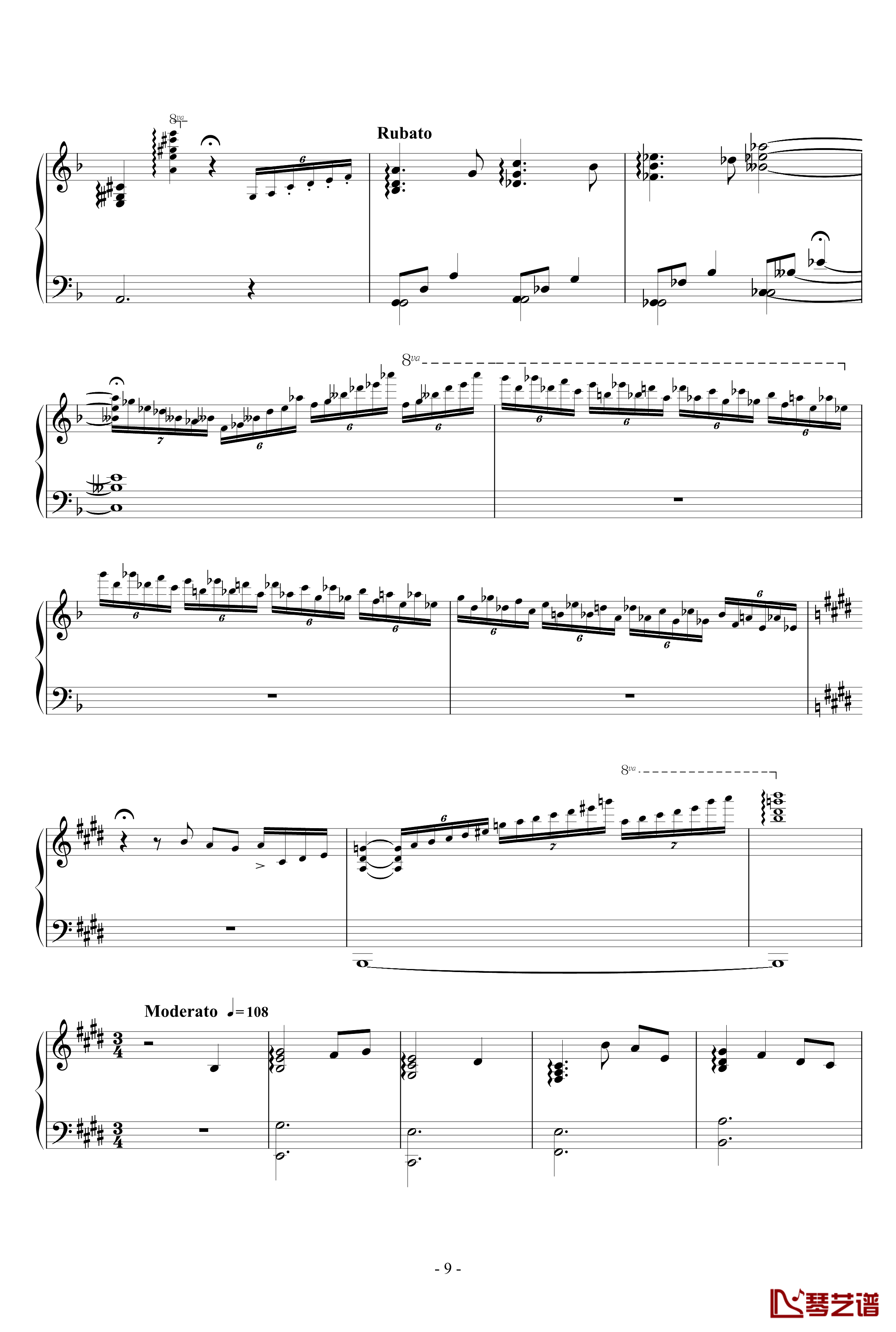Capriccio For jubeat钢琴谱-芮-Really9