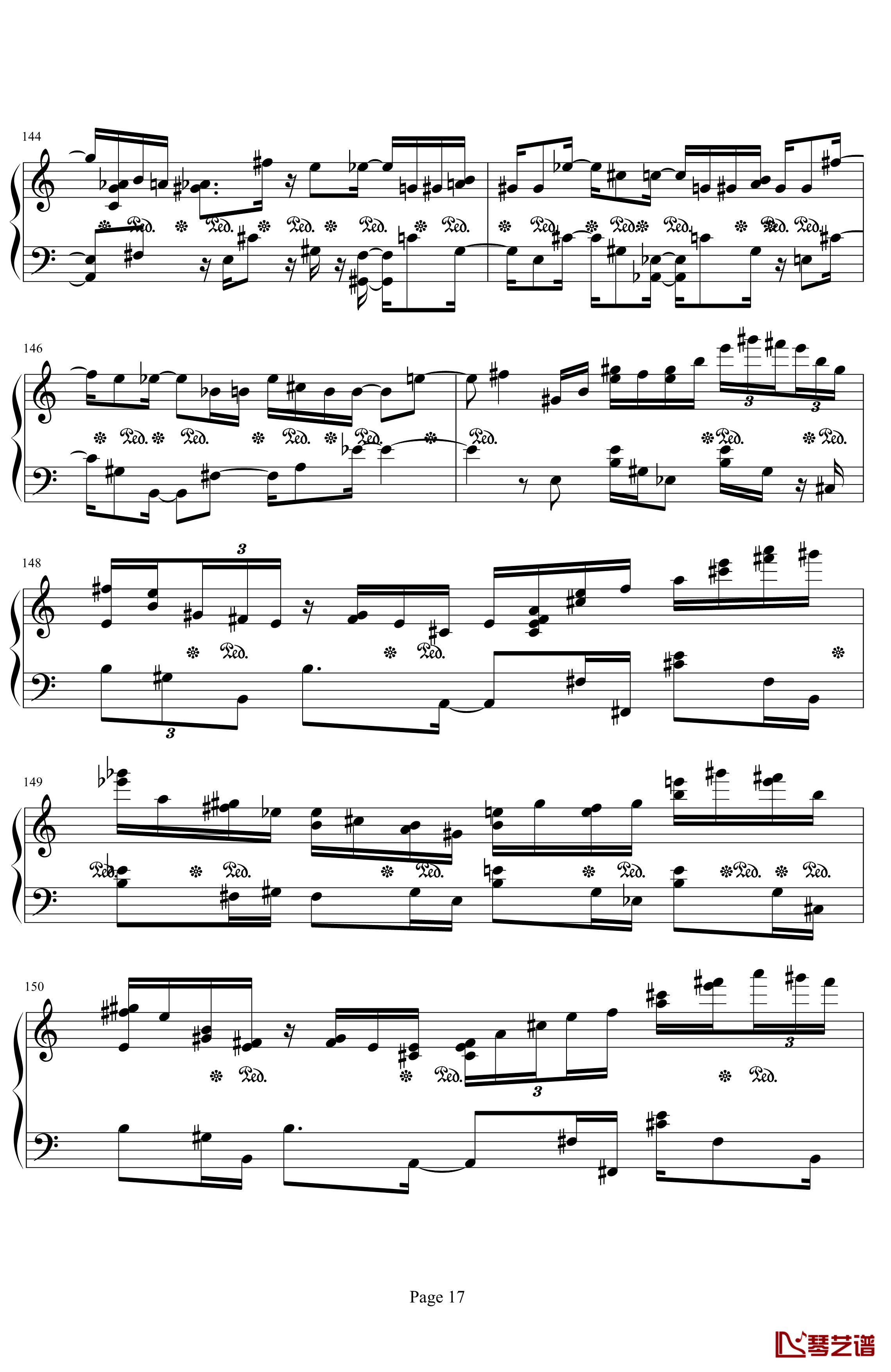 肖邦第二诙谐曲钢琴谱-肖邦-chopin17