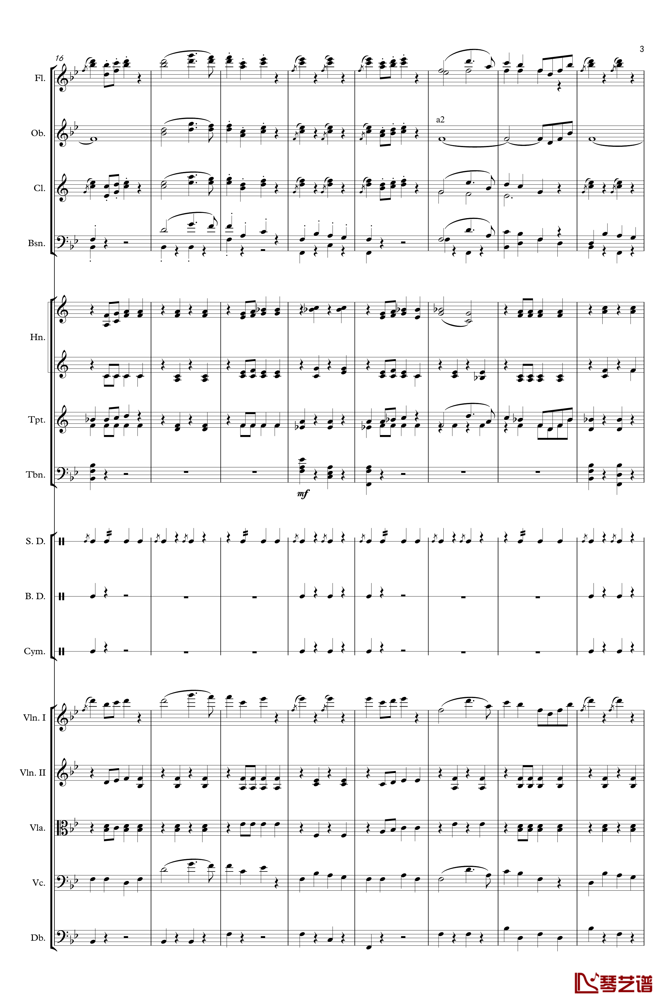 入城式进行曲钢琴谱-Johann Jr. Strauss3