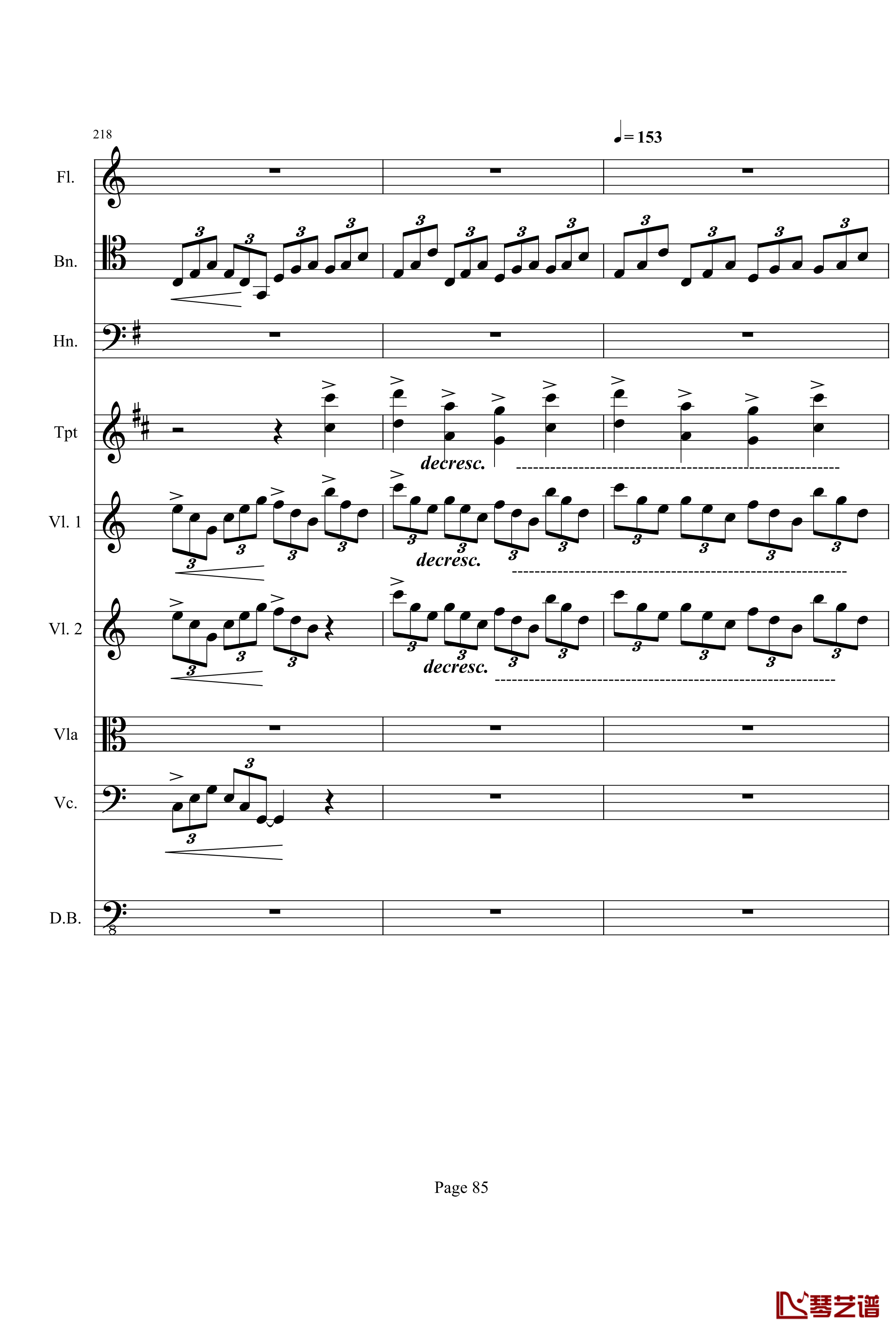 奏鸣曲之交响钢琴谱-第21-Ⅰ-贝多芬-beethoven85
