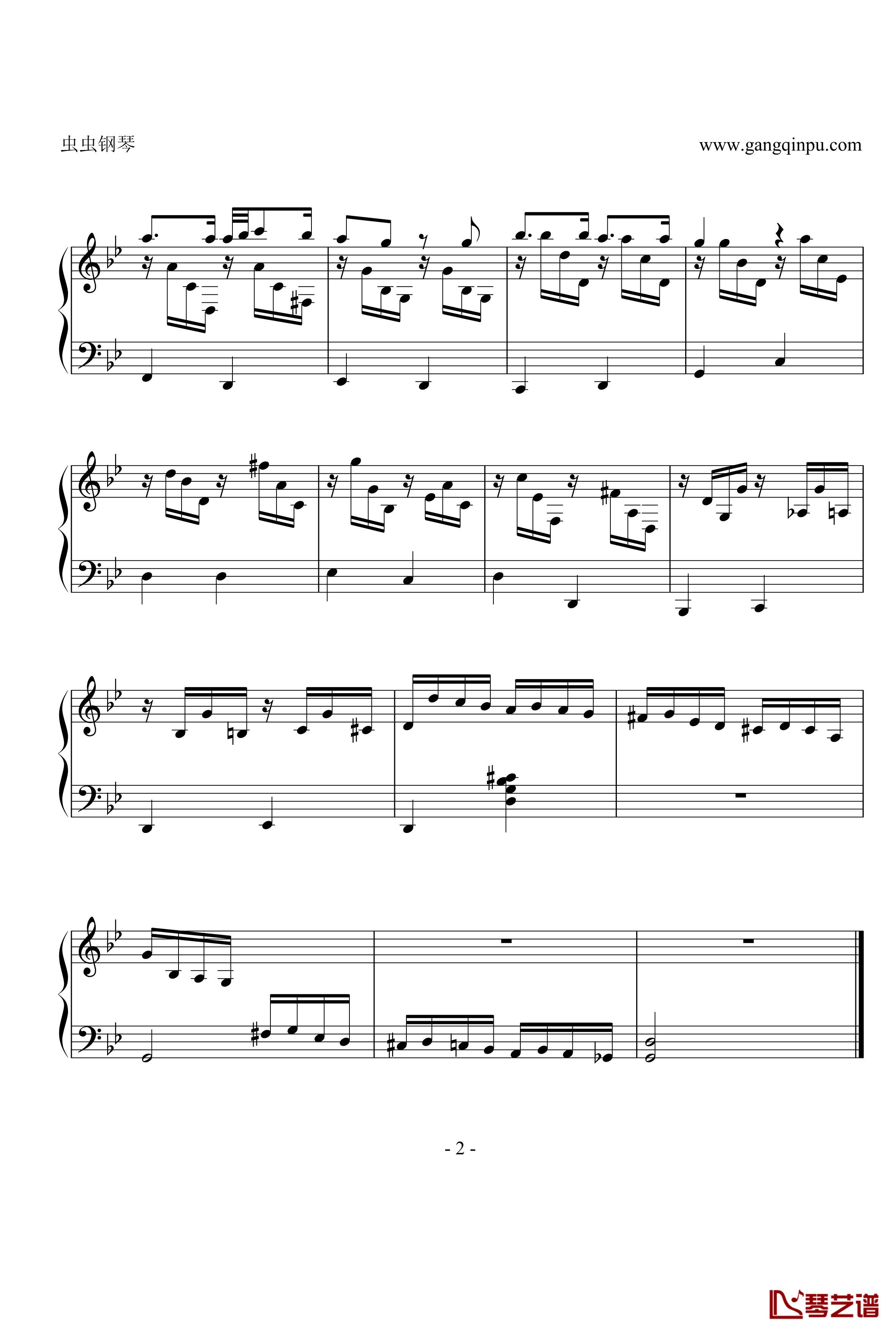 调音师 L’Accordeur钢琴谱-舒曼2
