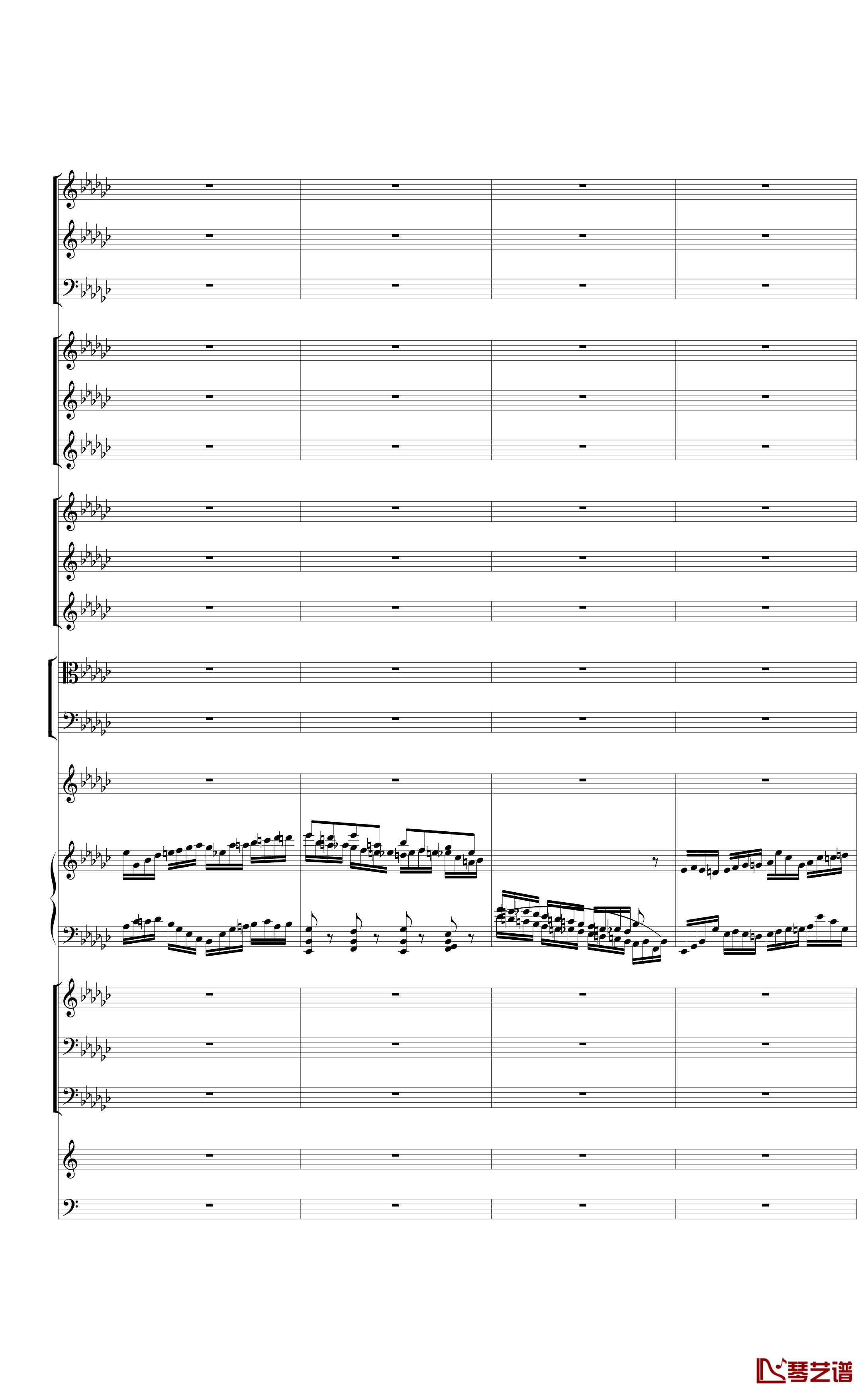 Piano Concerto No.3 in E Flat minor,I钢琴谱-热情而辉煌16