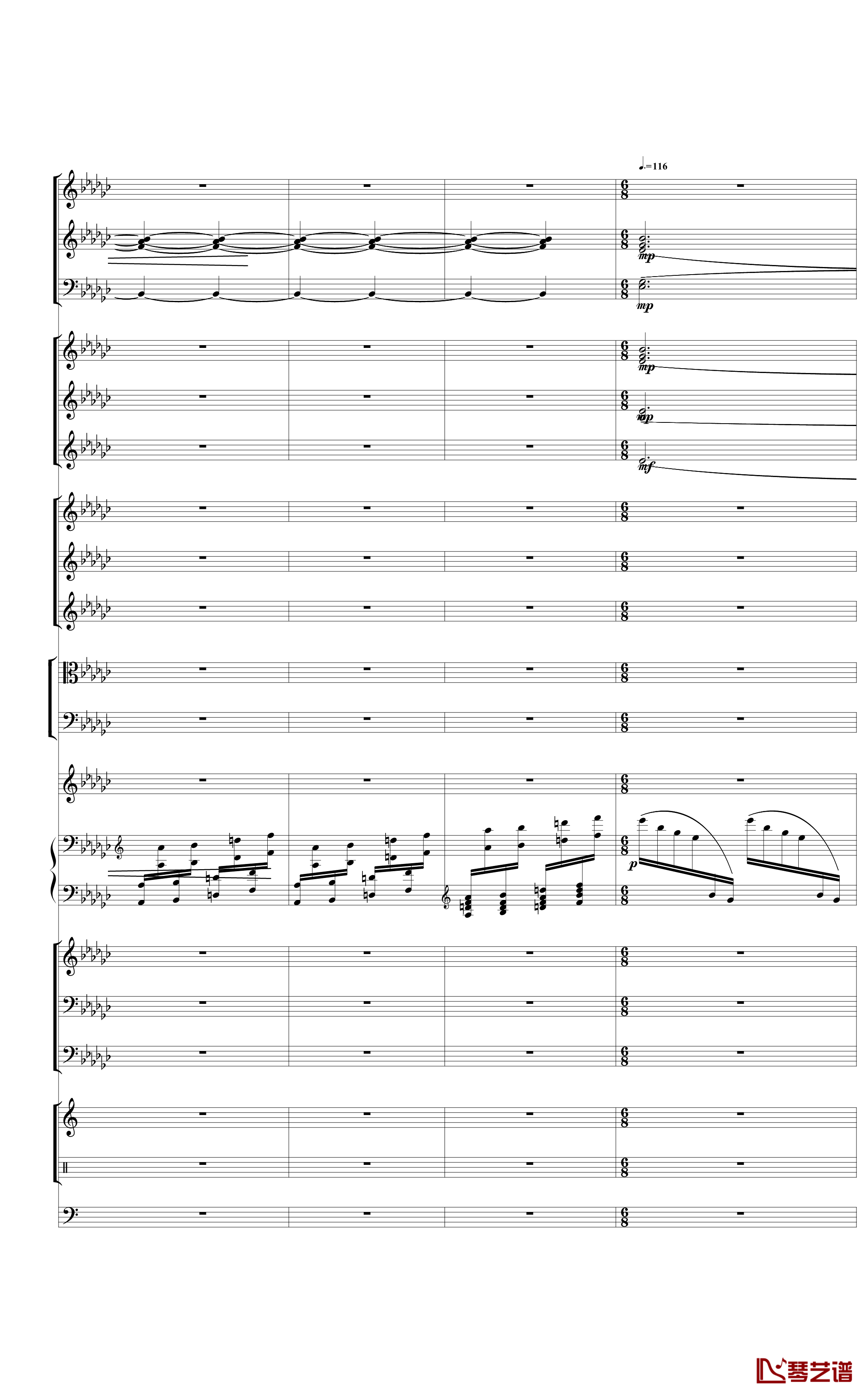 Piano Concerto No.3 in E Flat minor,I钢琴谱-热情而辉煌32