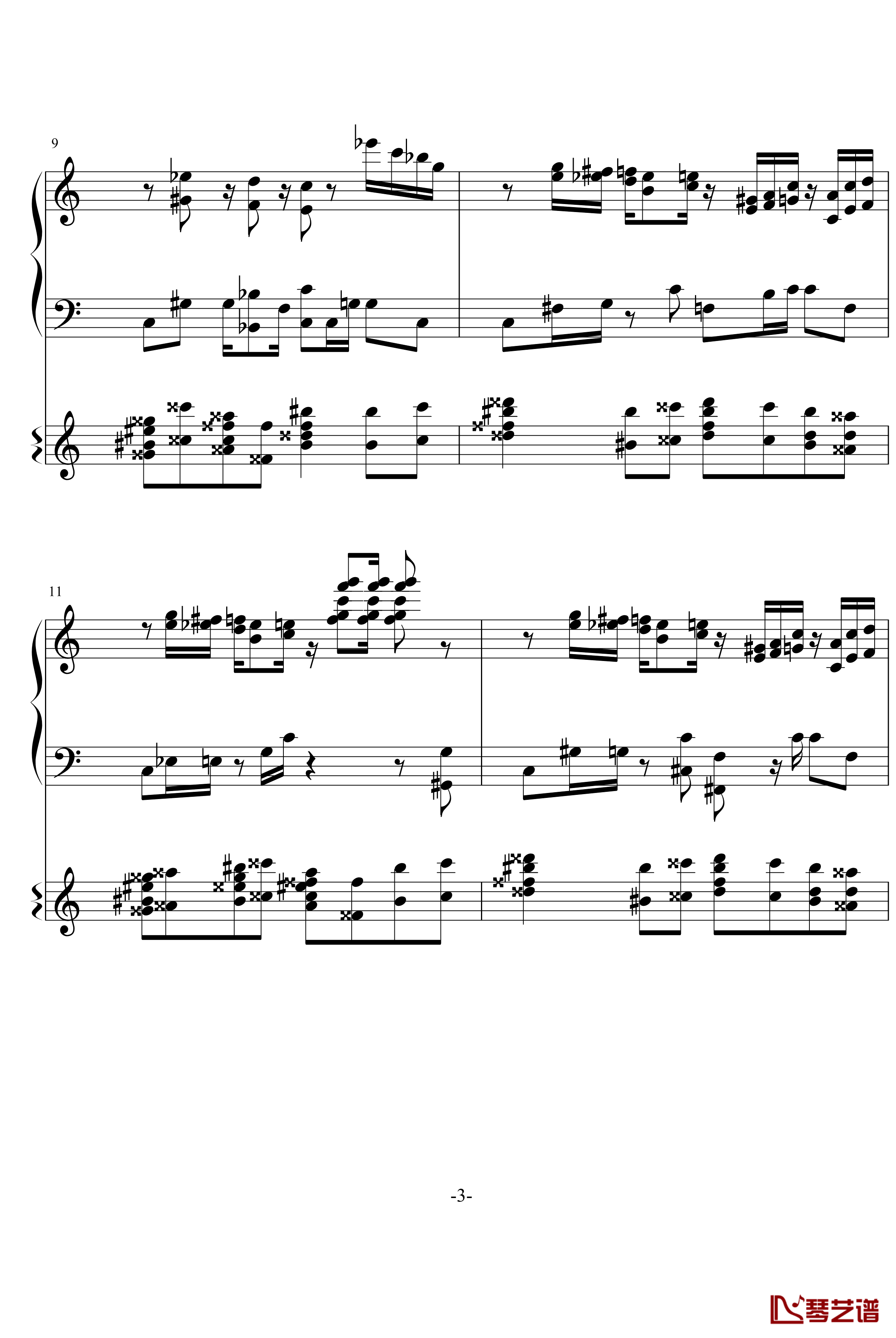 莫扎特和任天堂的故事钢琴谱-超级玛莉3