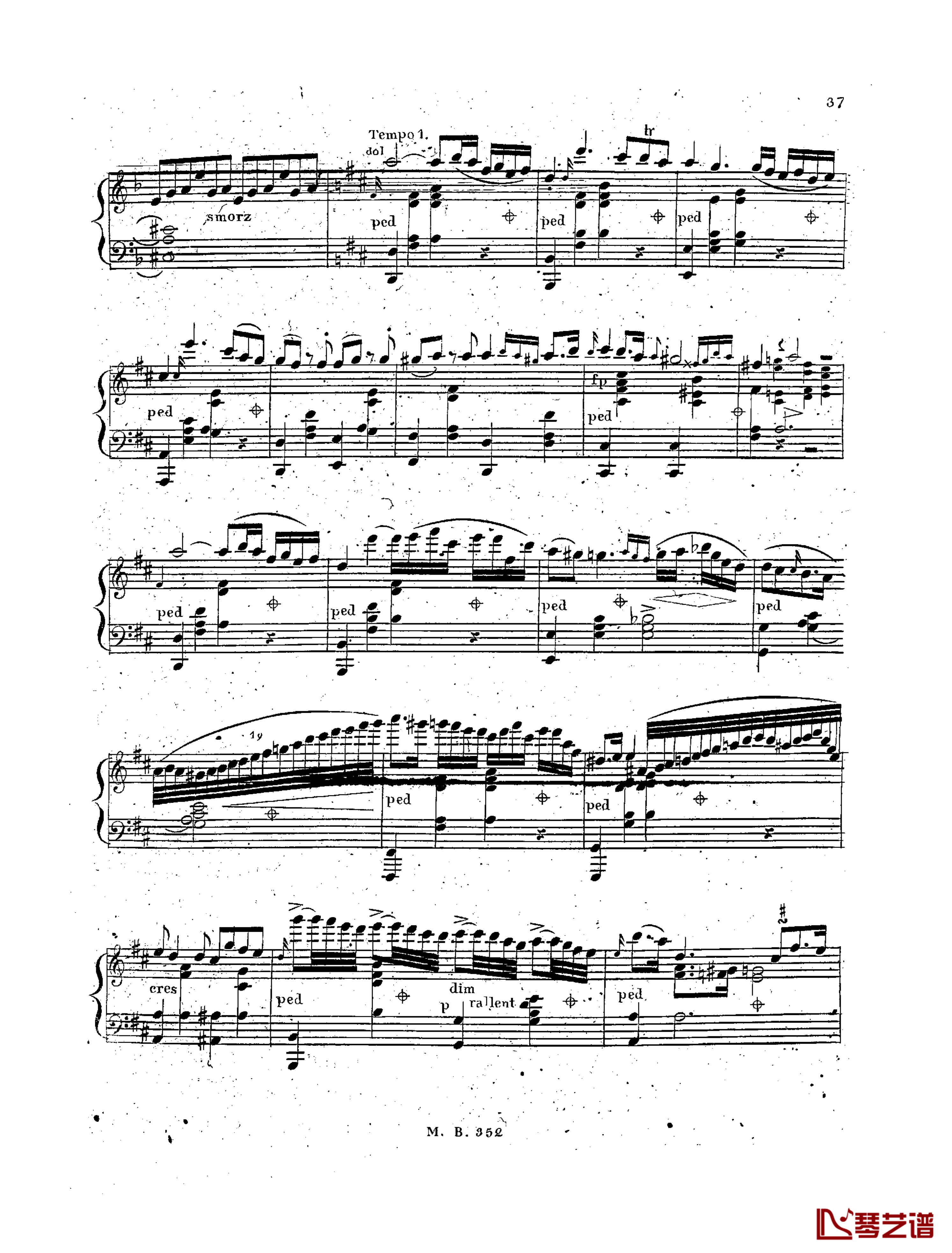  d小调第一钢琴协奏曲 Op.61  第三乐章钢琴谱-卡尔克布雷纳13