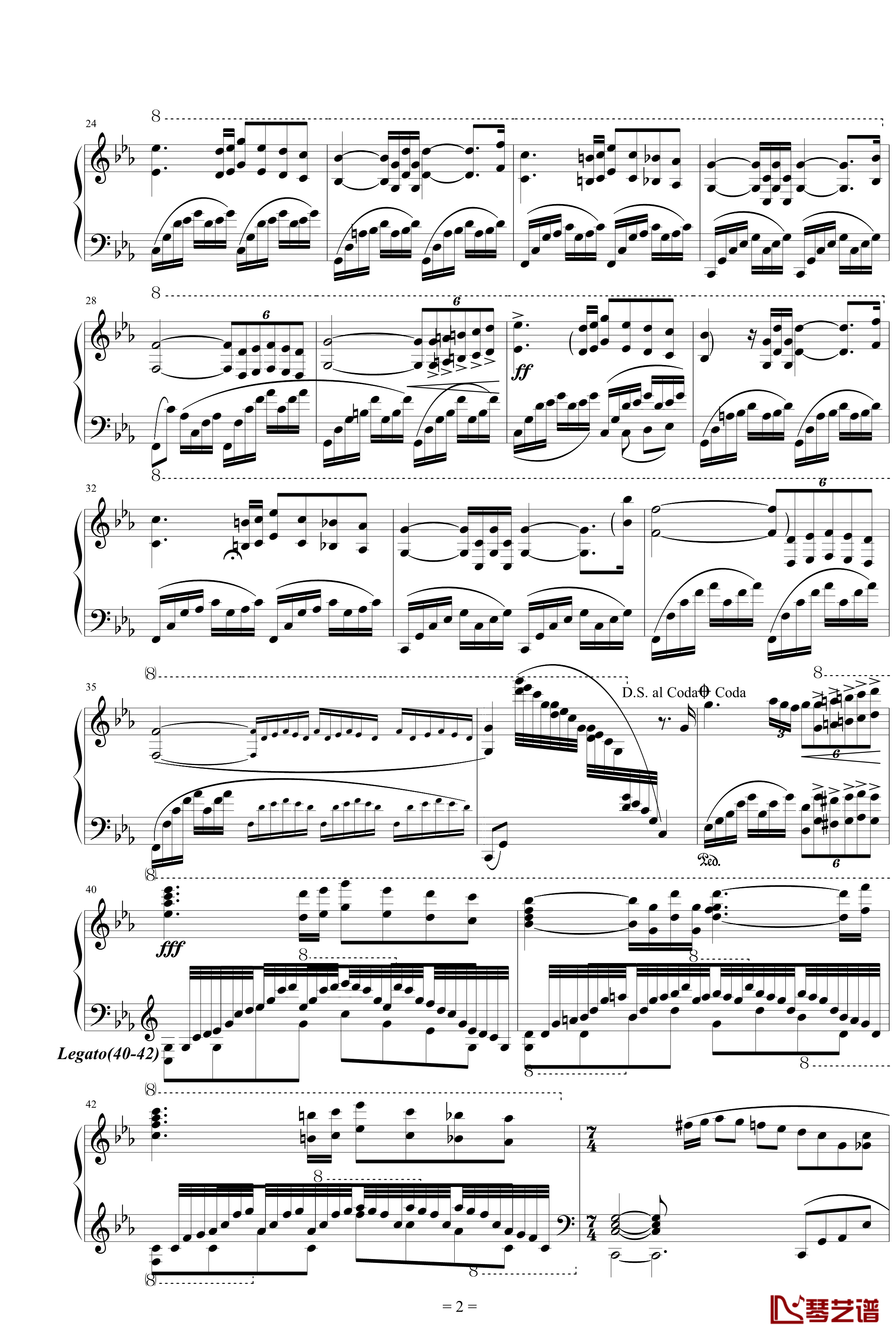 爱的协奏曲钢琴谱-特别版-克莱德曼2