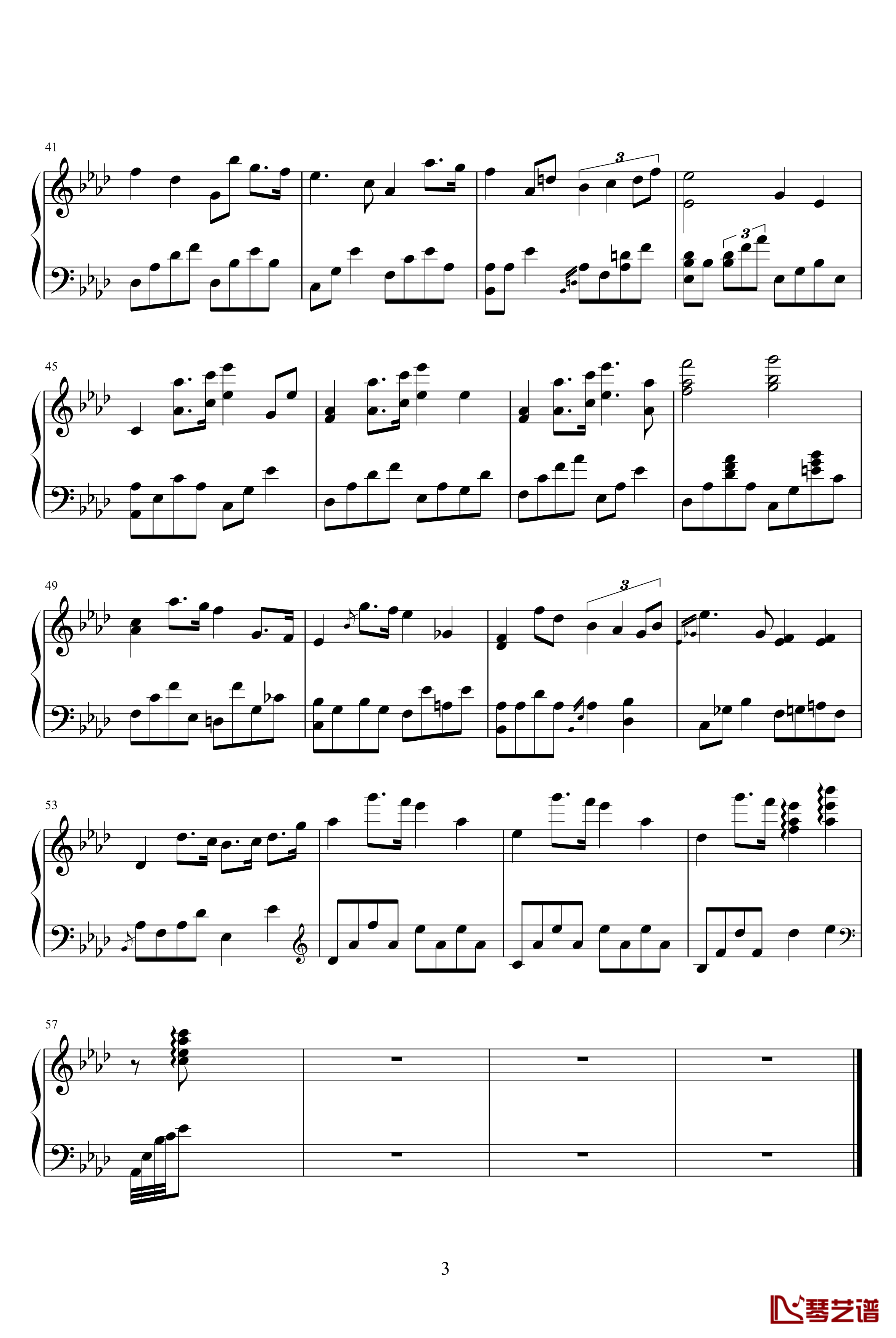 Fantasia's Lullaby钢琴谱-Kevin Kern3