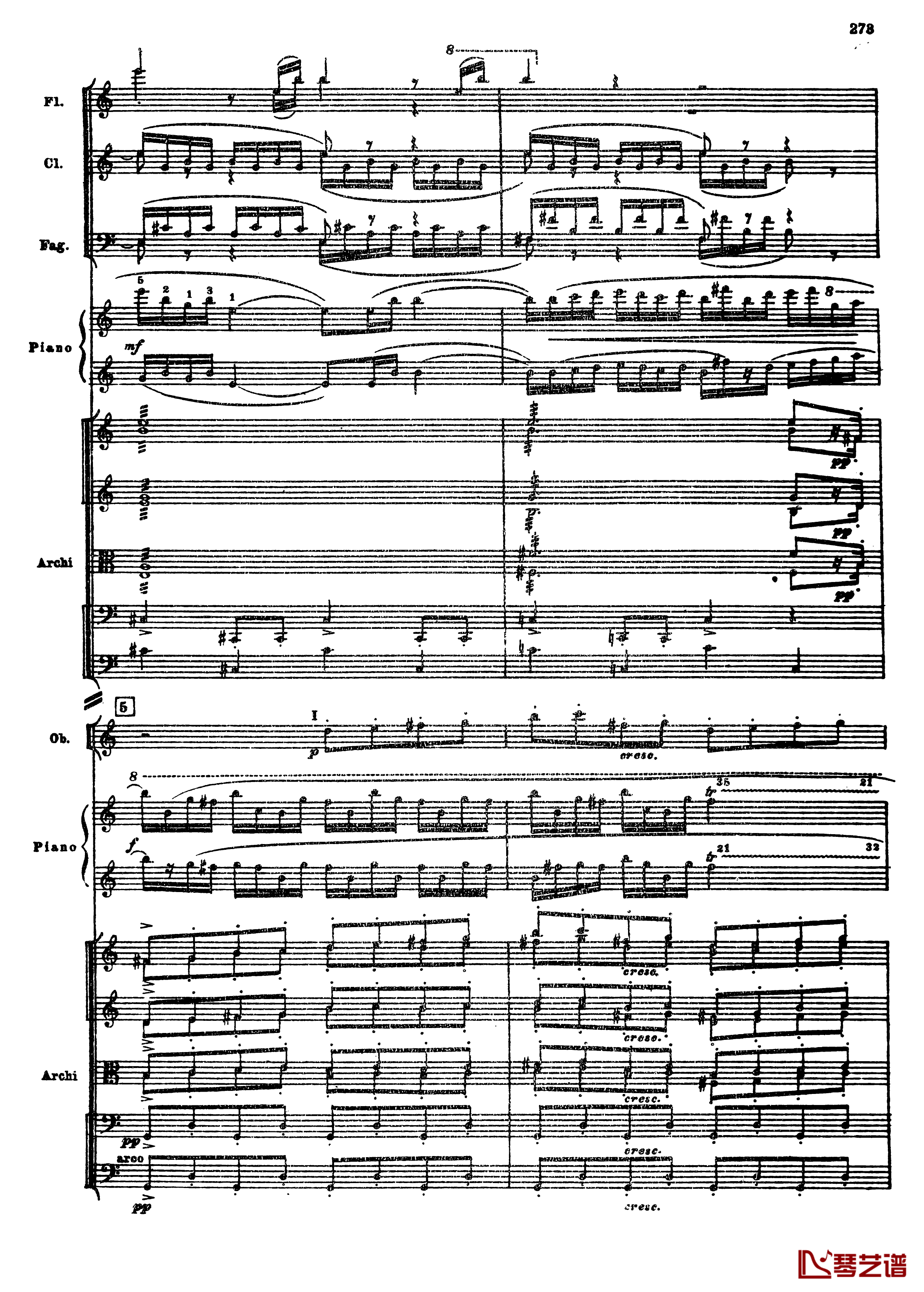 普罗科菲耶夫第三钢琴协奏曲钢琴谱-总谱-普罗科非耶夫5