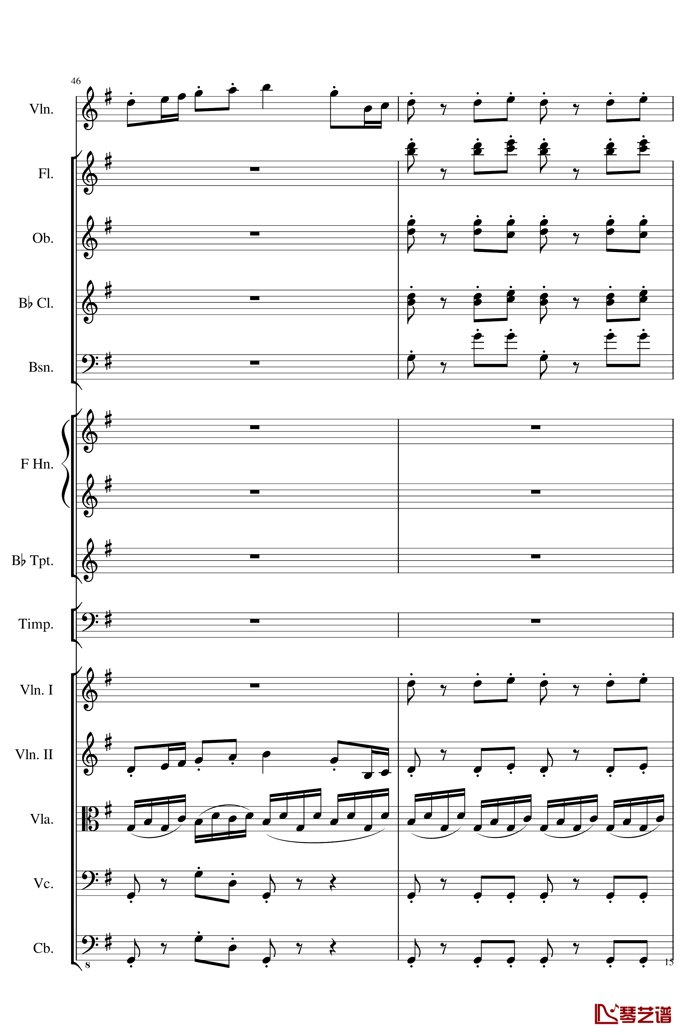 Rondo in G, Op.137钢琴谱-一个球15