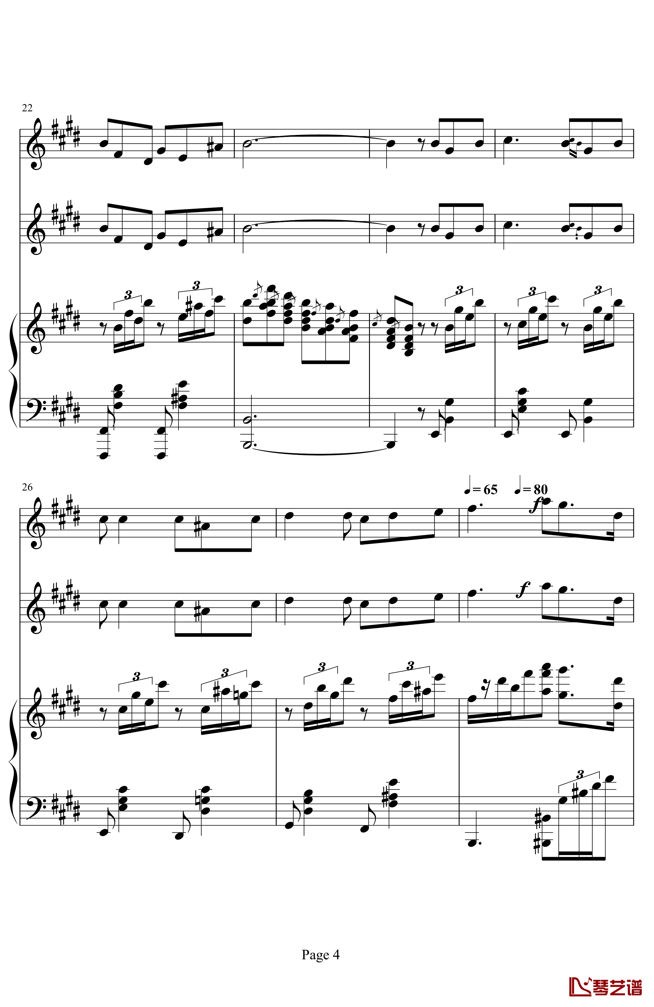 Mattinata钢琴谱-黎明-世界名曲4
