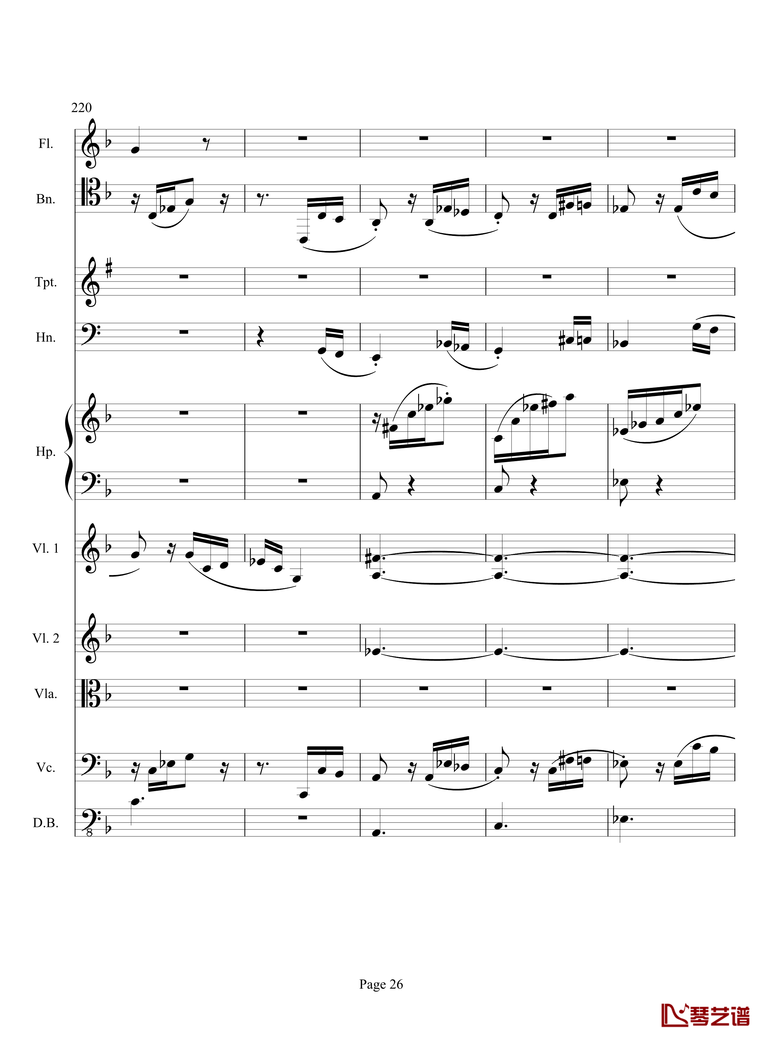 奏鸣曲之交响钢琴谱-第17首-Ⅲ-贝多芬-beethoven26