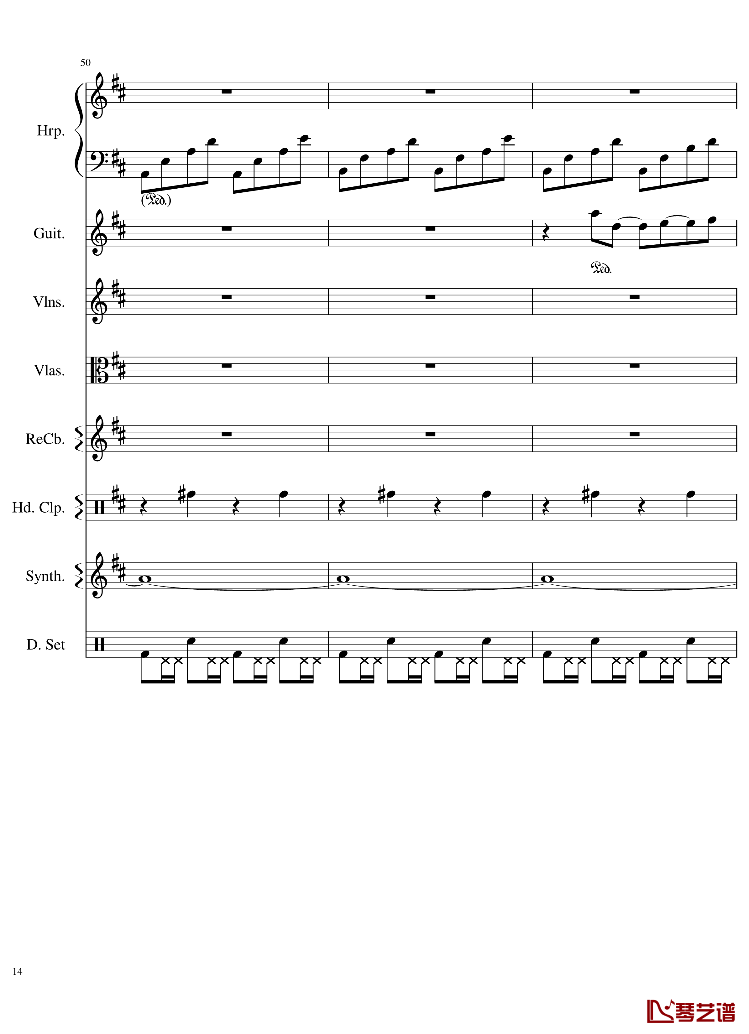 Take me hand钢琴谱-总谱-DAISHI DANCE14