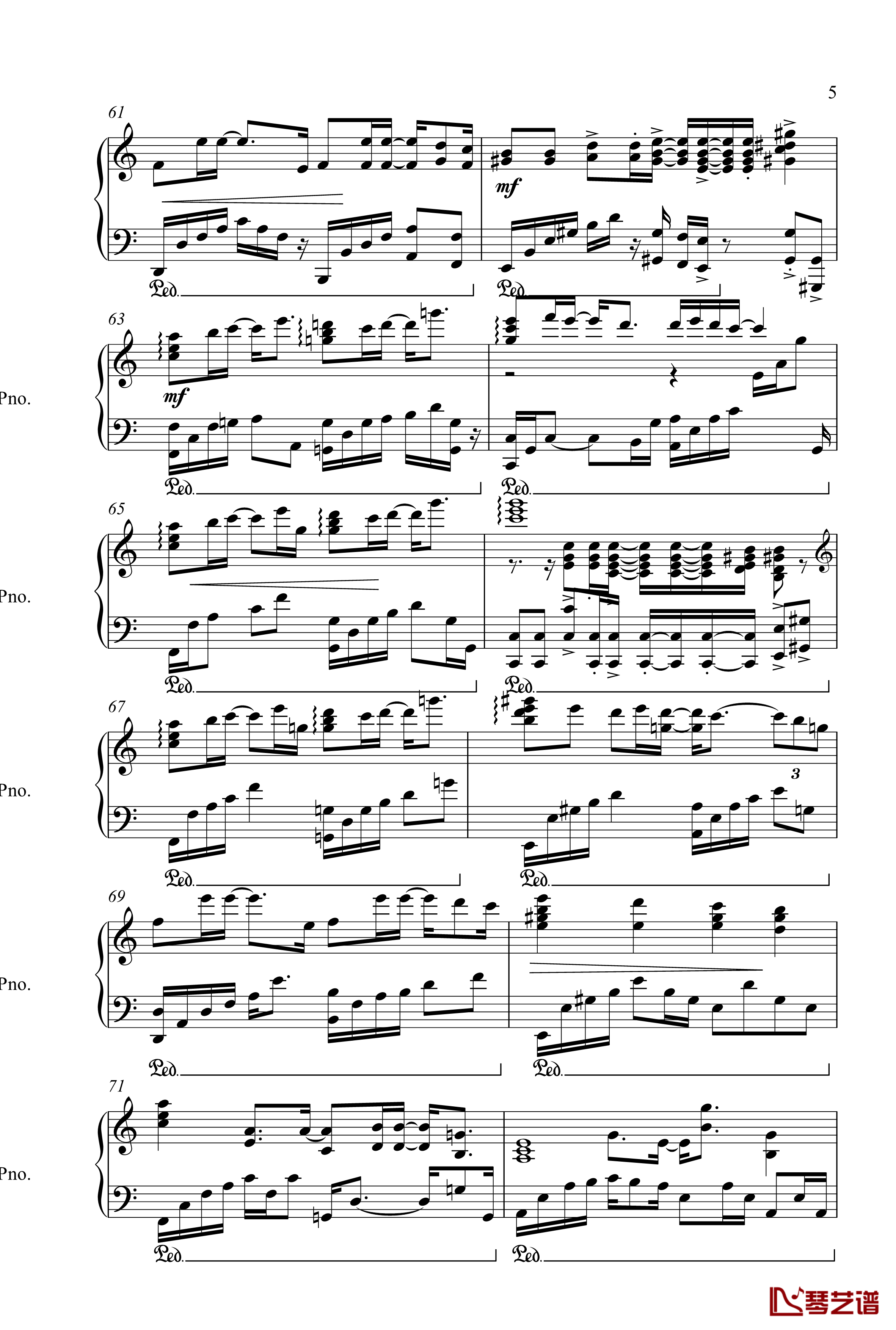 泪的声音钢琴谱-V.K5
