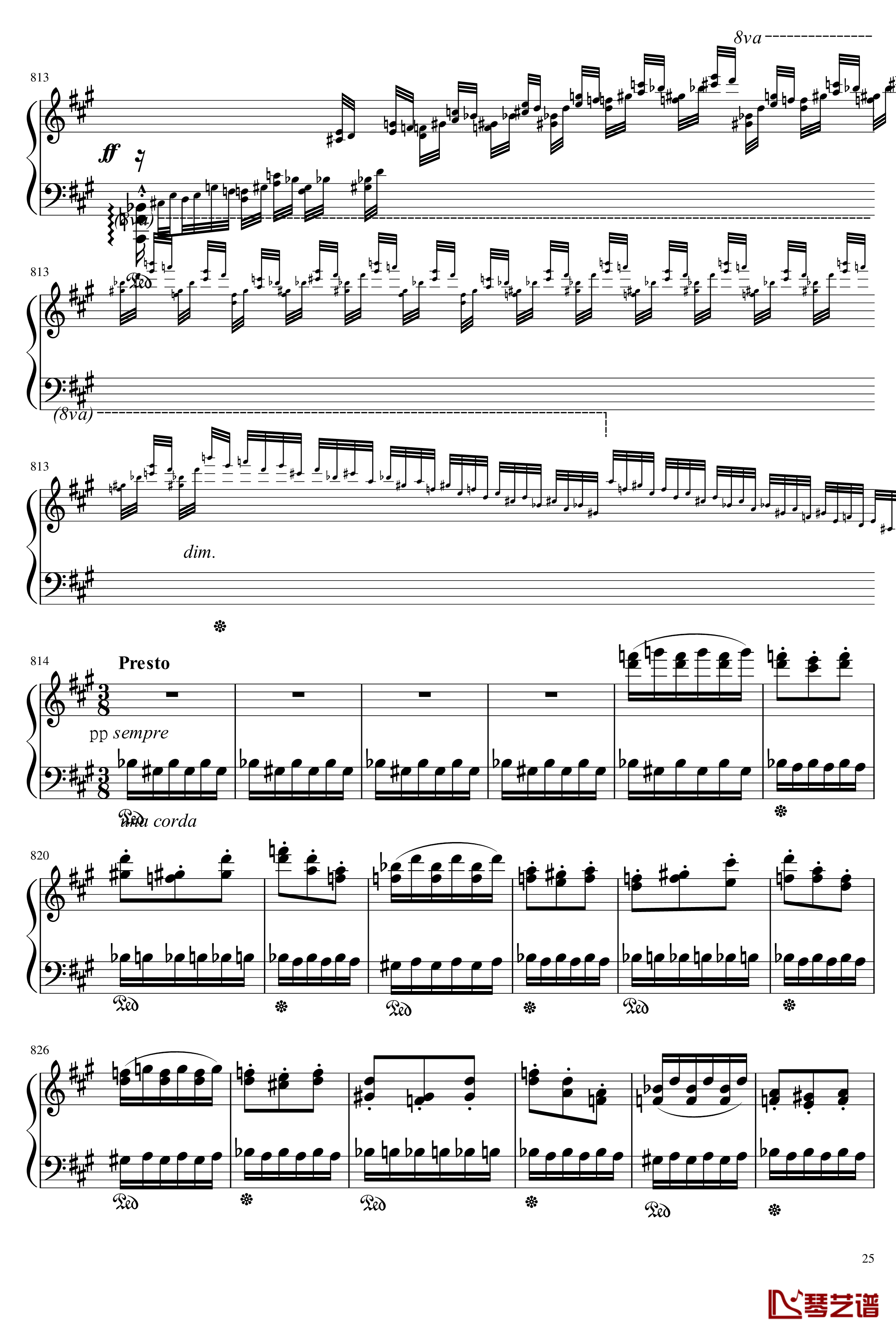Mephisto Waltz No. 1 S. 514钢琴谱-李斯特25