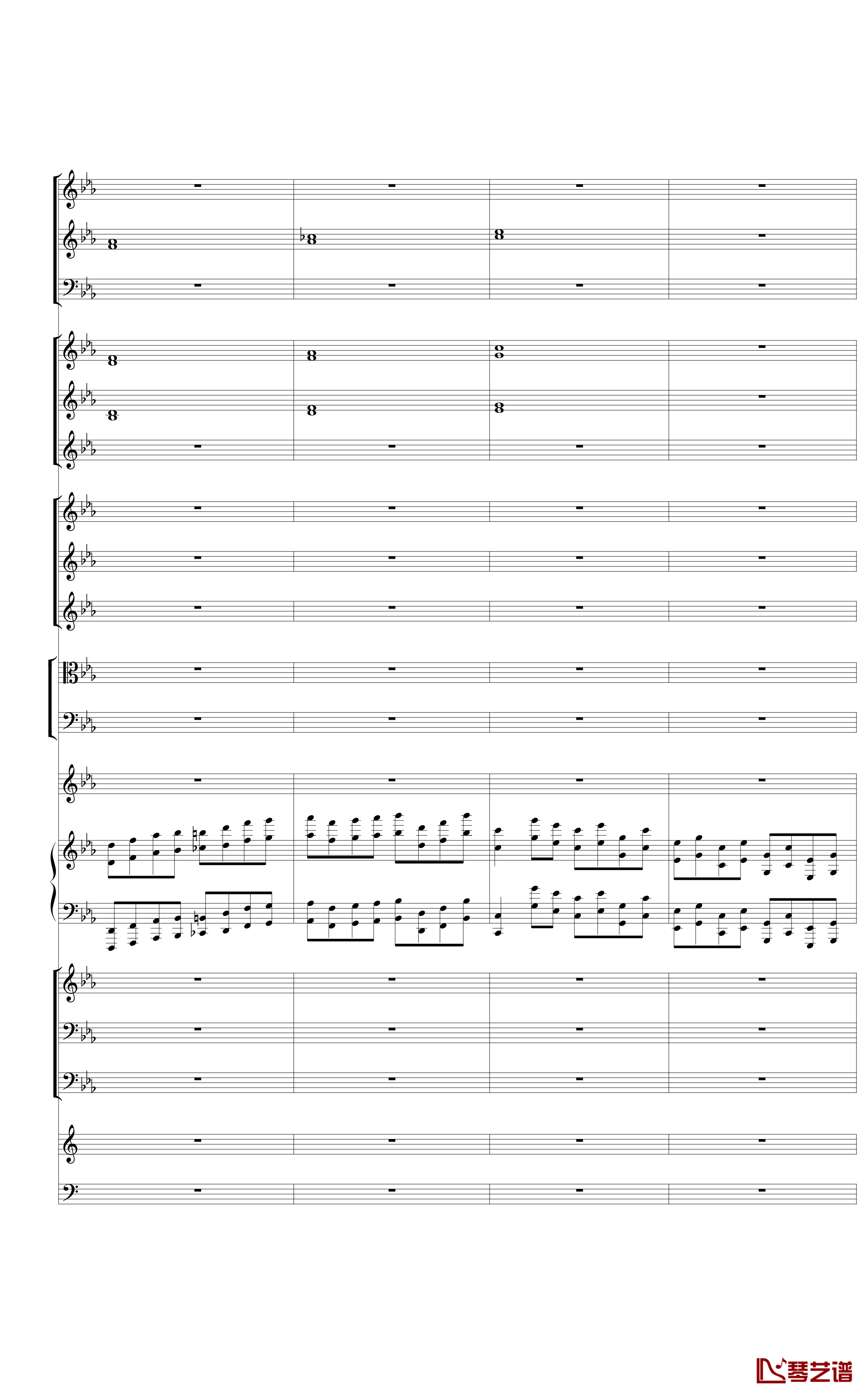 Piano Concerto No.3 in E Flat minor,I钢琴谱-热情而辉煌23