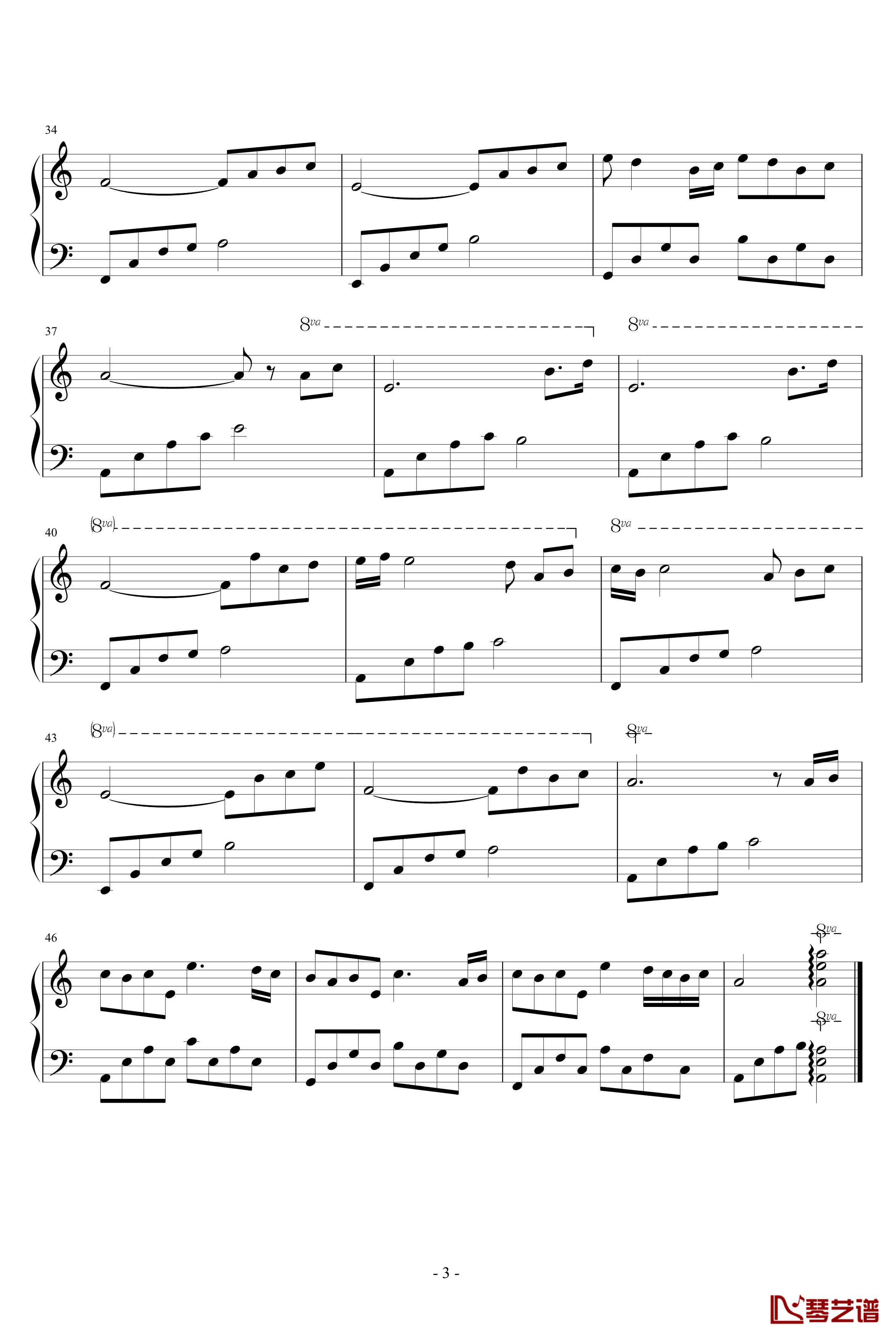 遗忘钢琴谱-Chopinist3