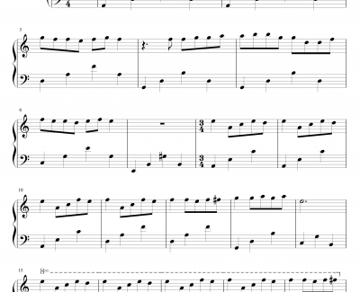 梦中的婚礼钢琴谱-a小调简化版-克莱德曼
