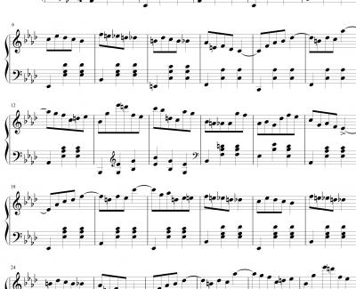 肖邦圆舞曲Op643钢琴谱-肖邦-chopin