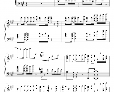 海猫BGM钢琴谱-Dir-海猫鸣泣之时