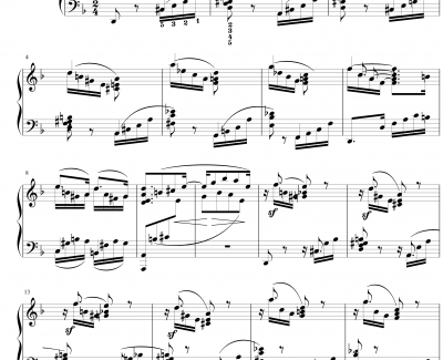 随想曲钢琴谱Op.116  No.7-勃拉姆斯-Brahms