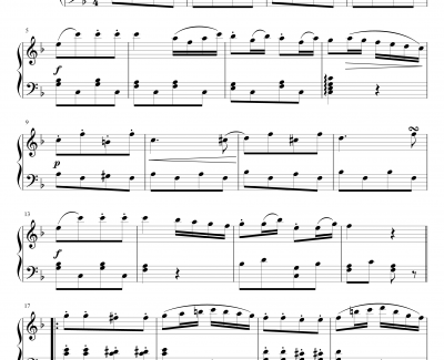 回旋曲钢琴谱-贝多芬-beethoven