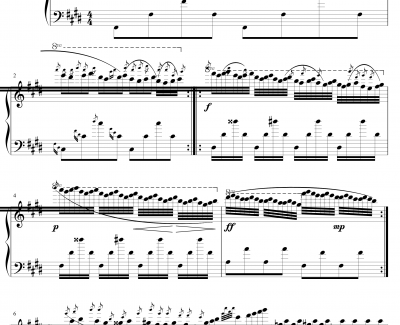 倚音“起义”钢琴谱-第N号练习曲-记memory忆