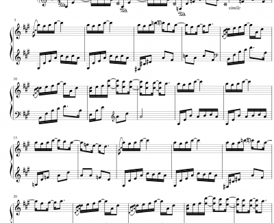 If I could see you again钢琴谱-Yiruma