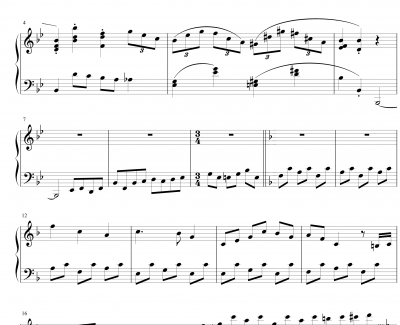 贝多芬红白机钢琴谱-流行追梦人
