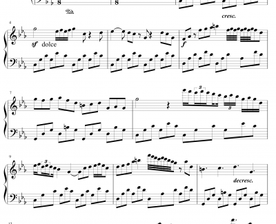 Nocturne in C minor钢琴谱-舍勒七世