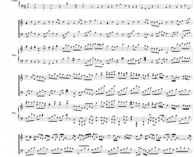 Double Canon in C钢琴谱-Johann Pachelbel