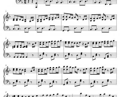 加勒比海盗钢琴谱 简化版-马克西姆-Maksim·Mrvica