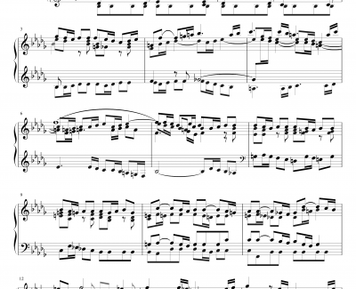 降B小调前奏曲钢琴谱-BWV867-J.S.巴赫