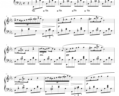 c小调夜曲钢琴谱-Opus post-肖邦-chopin-肖邦夜曲21