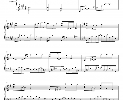 Loanna钢琴谱-Yiruma