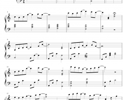 Melody钢琴谱-交响乐之雨-岡崎律子-交响乐之雨