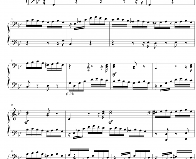 热情奏鸣曲钢琴谱-第三乐章简化改编版-贝多芬-beethoven