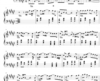 バズル钢琴谱-初音ミク-初音未来