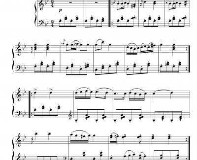 音乐瞬间钢琴谱-舒伯特