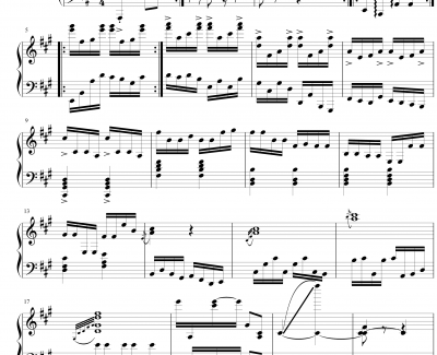 Hvren钢琴谱-FIRSTONE