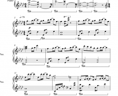 泪的声音钢琴谱-V.K