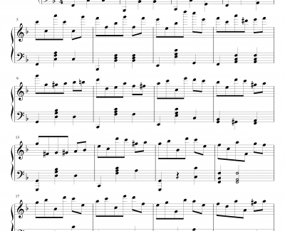 练习曲钢琴谱-无限