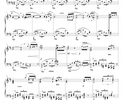 帕格尼尼主題变奏曲钢琴谱-XVIII-勃拉姆斯-Brahms